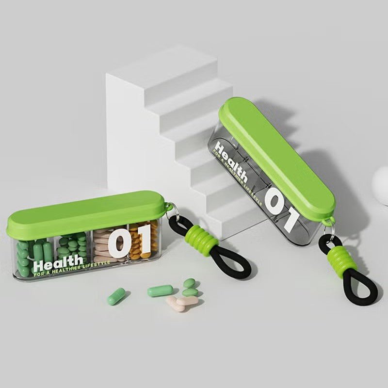 Stylish Portable Pill Box with 4 Compartments(Pack of 1)