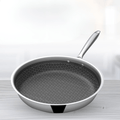 Tri-Ply Stainless Steel Honeycomb Fry Pan with Lid(24cm)