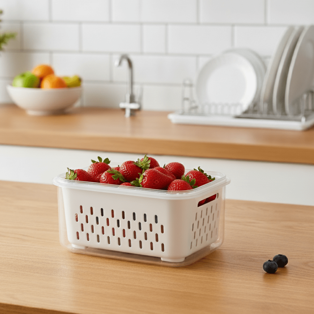 Multifunctional Plastic Sealed Rectangular 800ml Storage Box(Pack of 2)