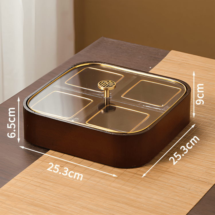 Moisture-Proof Wooden Serving Tray (Single Layer)