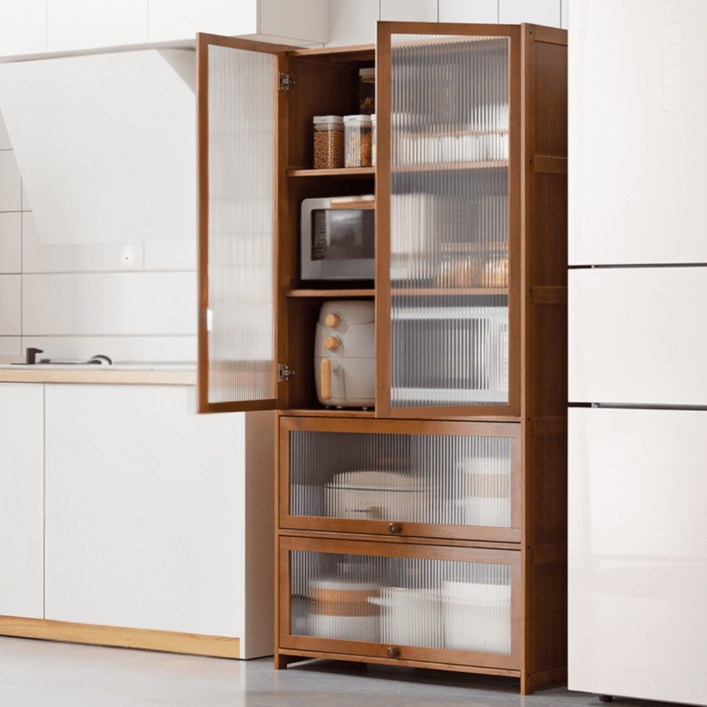 Multipurpose Bamboo Wood Kitchen Storage Rack(80cm)