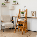 Multipurpose Wooden Folding Step Stool Ladder 3-in-1 Space-Saver (90 cm)