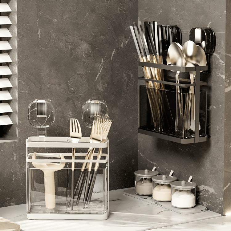 Multi-Purpose Suction Grip Spoon Organizer