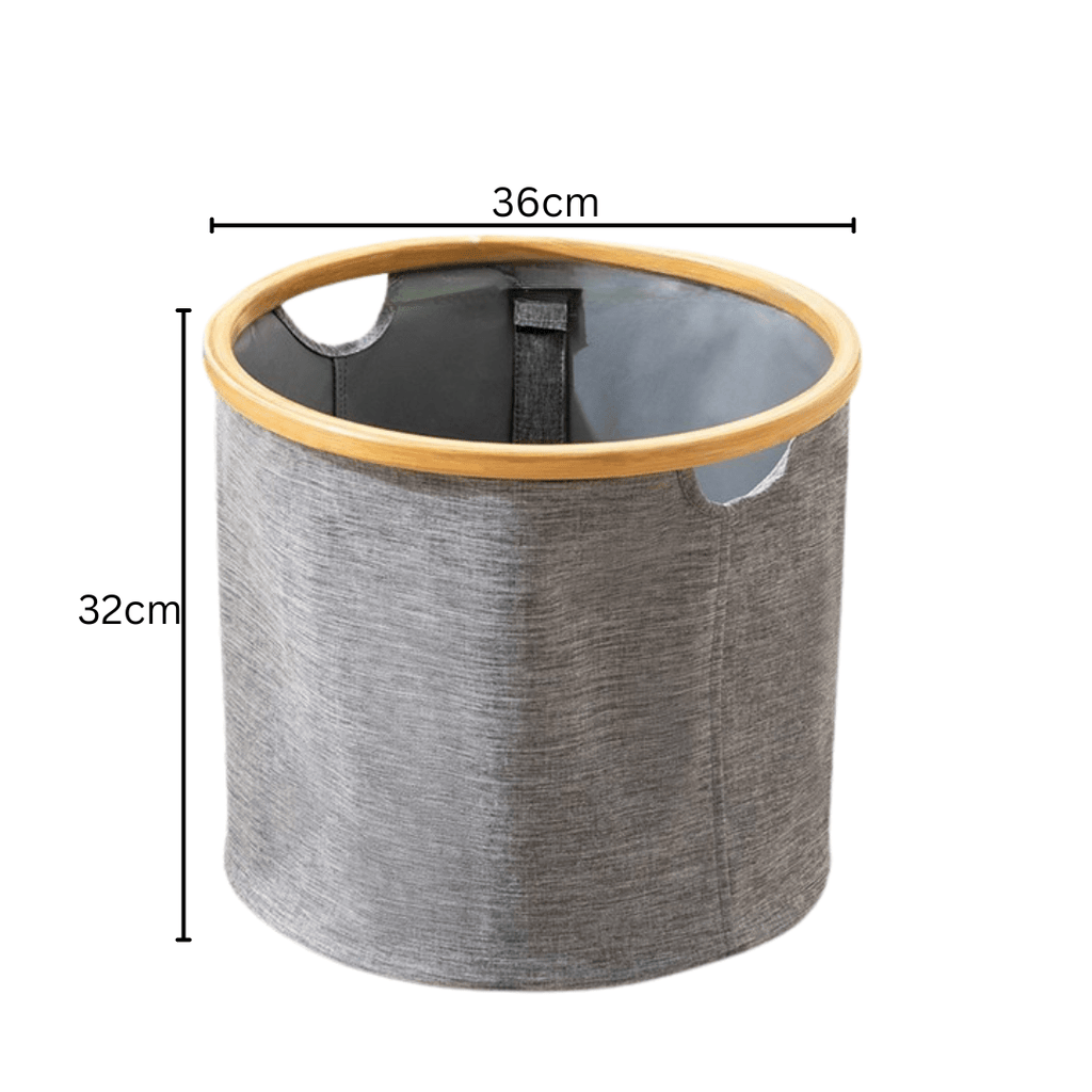 Multi-Purpose Oxford Cloth Foldable Storage Organizer Basket (Grey)
