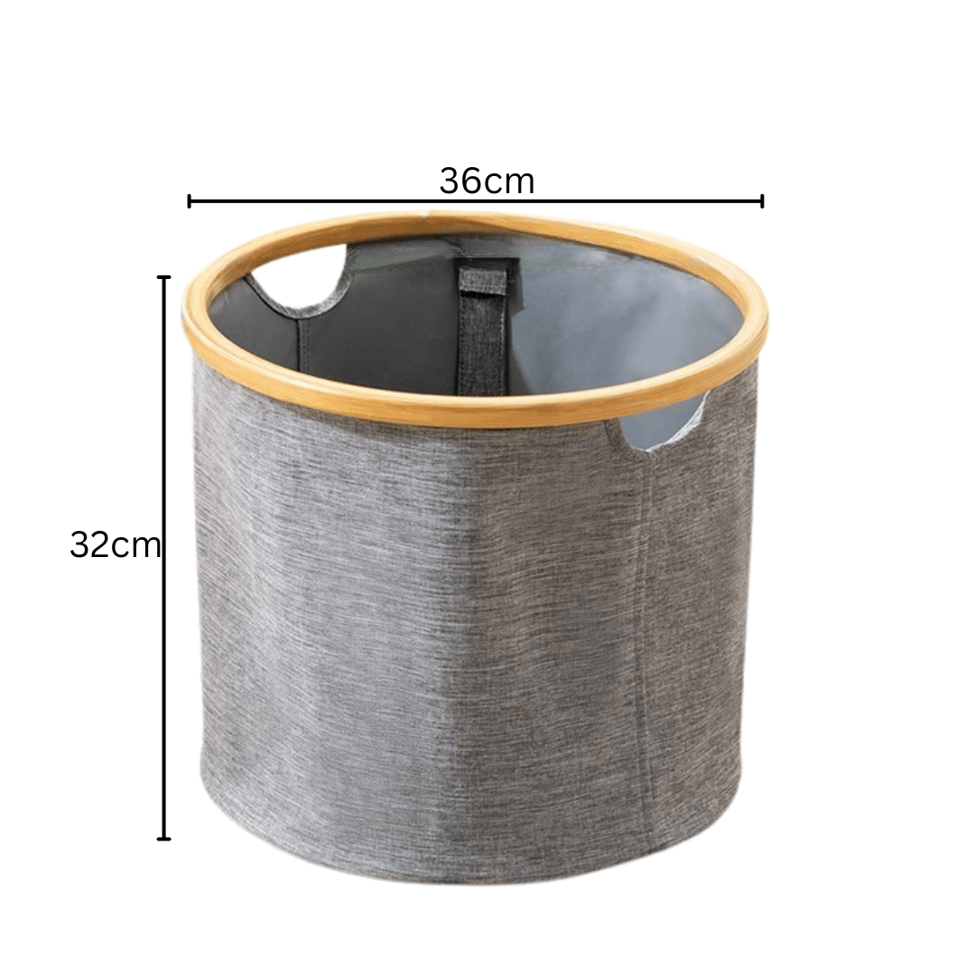 Multi-Purpose Oxford Cloth Foldable Storage Organizer Basket (Grey)