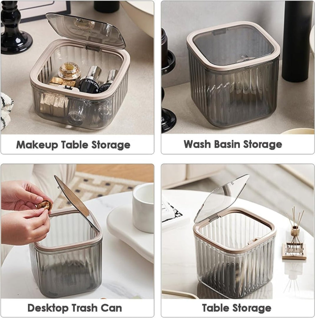 Multi-Purpose Compact Storage Box with Lid