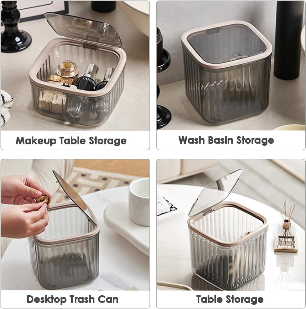 Multi-Purpose Compact Storage Box with Lid