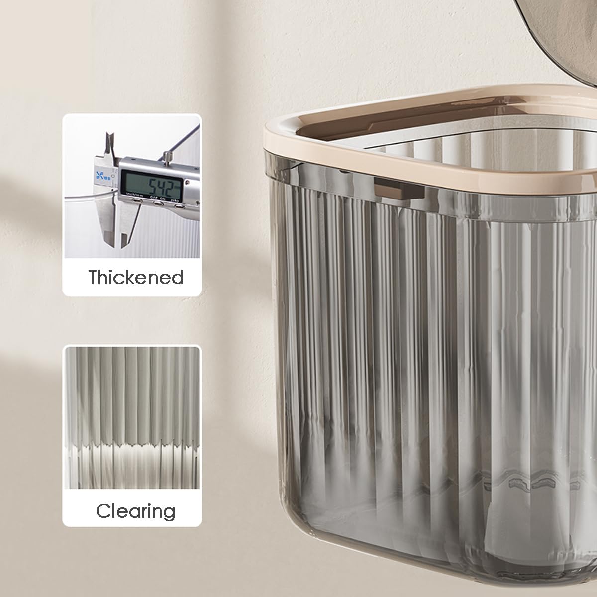 Multi-Purpose Compact Storage Box with Lid
