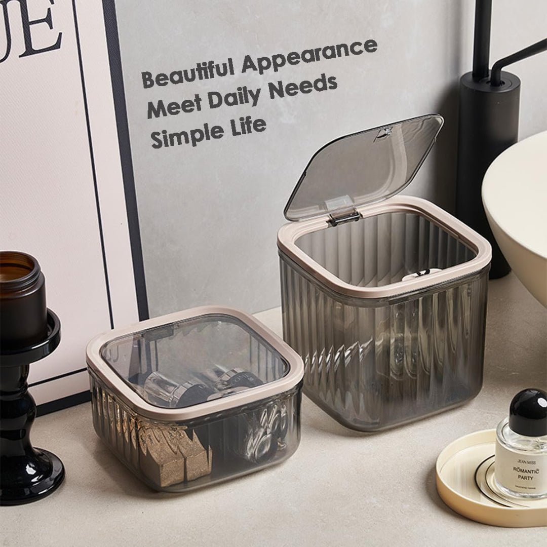Multi-Purpose Compact Storage Box with Lid