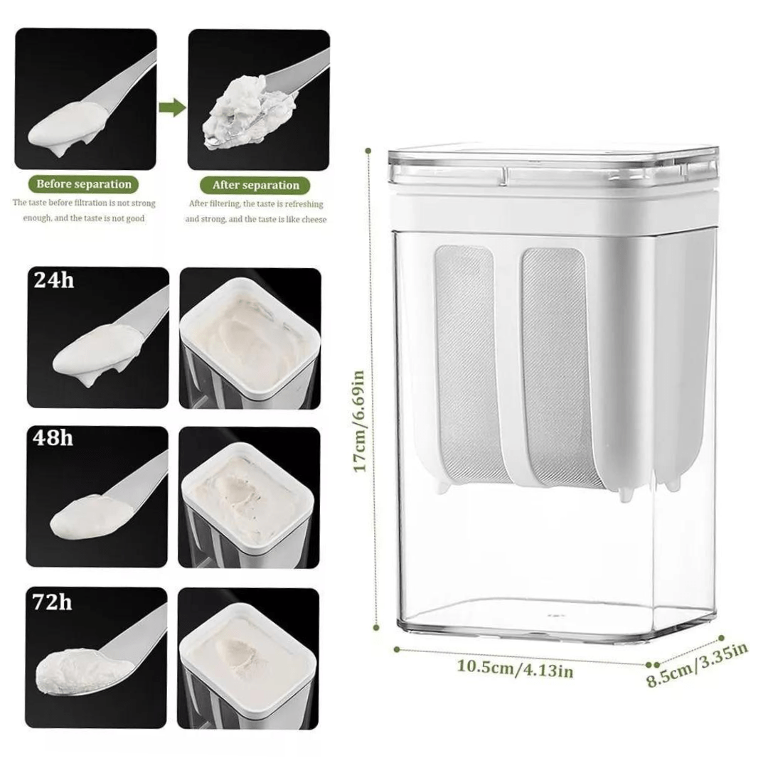 Multifunctional Hung Curd Maker with Fine Mesh Strainer(1100ml)