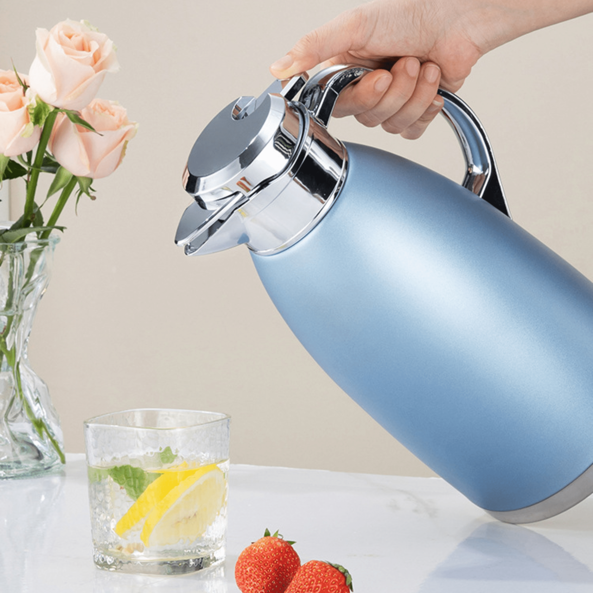 Multi-Purpose Stainless Steel Vacuum Insulated Kettle (2.3L)
