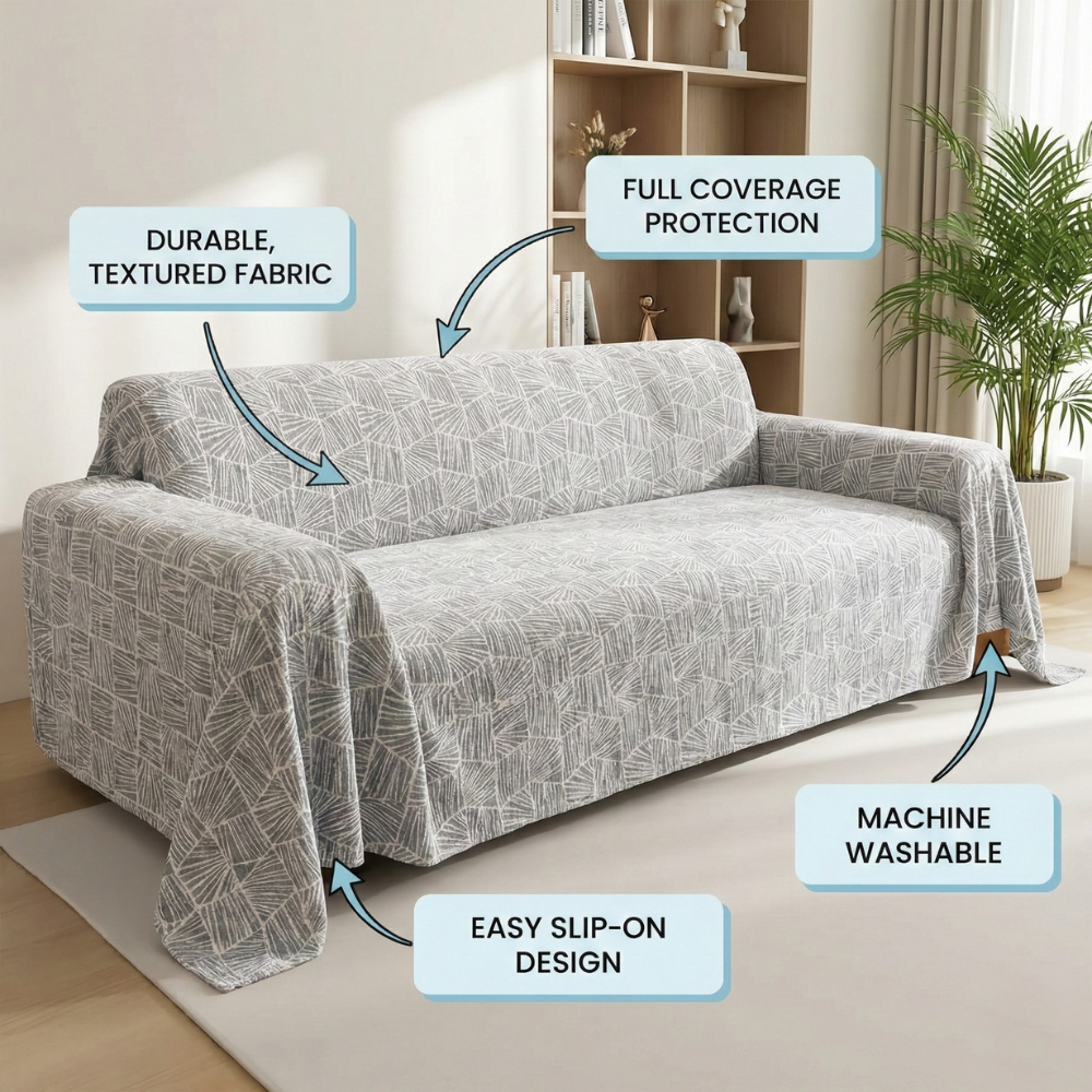 Elegance Chenille Sofa Cover : [EM-SC-37]