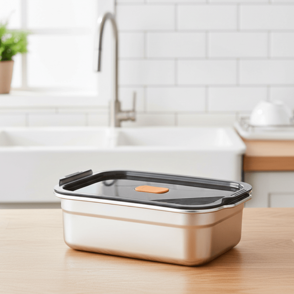 Multifunctional Vacuum-Sealed Stainless Steel Food Storage Container(1600ml)