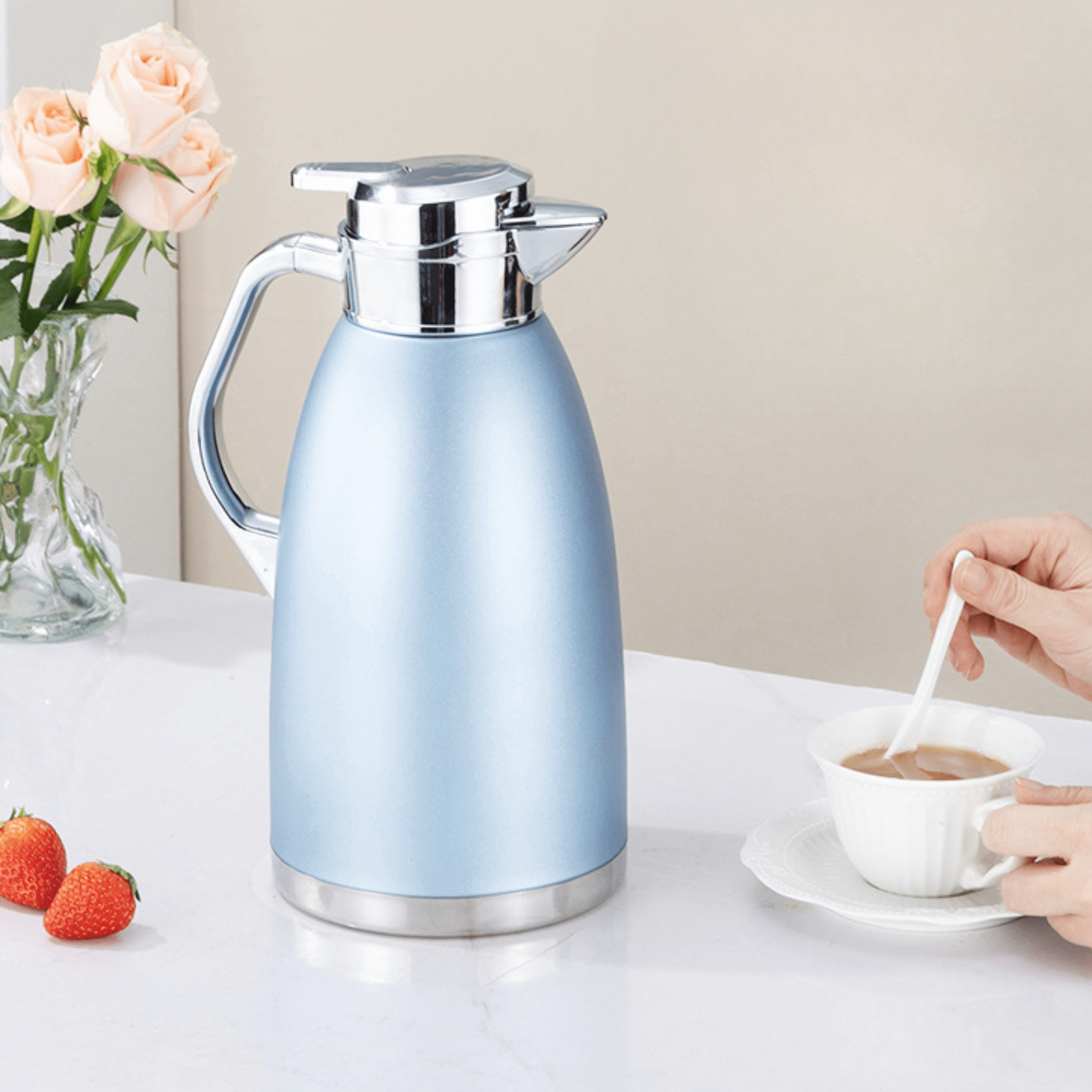 Multi-Purpose Stainless Steel Vacuum Insulated Kettle (2.3L)