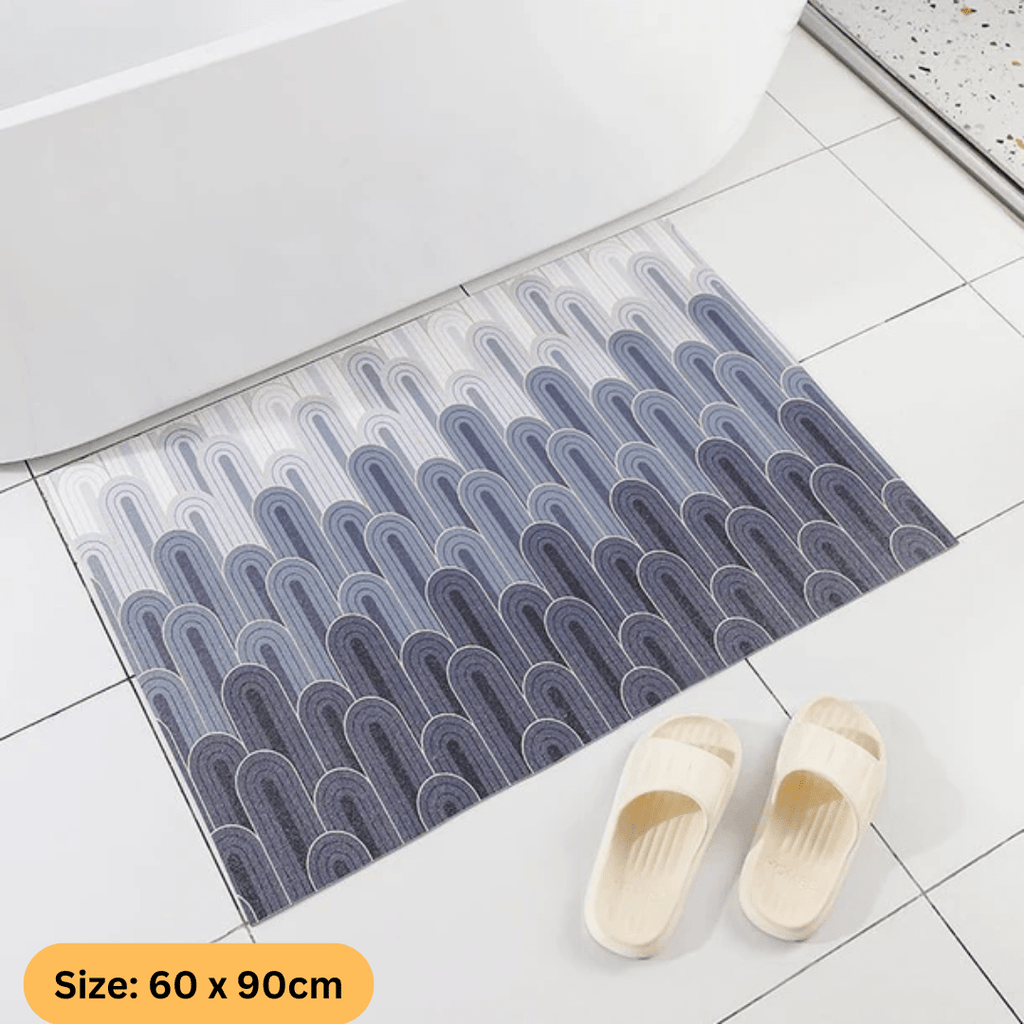 Non-Slip Cuttable Luxury Floor Mats (Blue)
