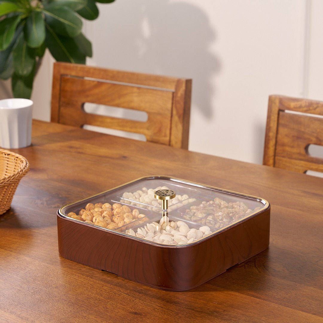 Moisture-Proof Wooden Serving Tray (Single Layer)