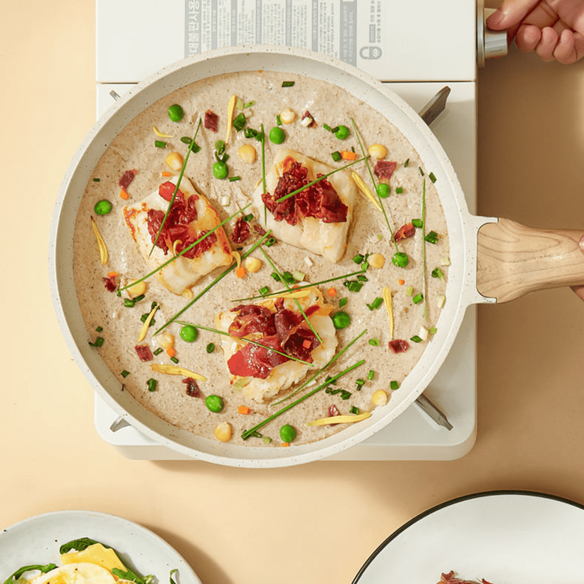 Maifan Stone Non-Stick Frying Pan with Induction Base (20CM)