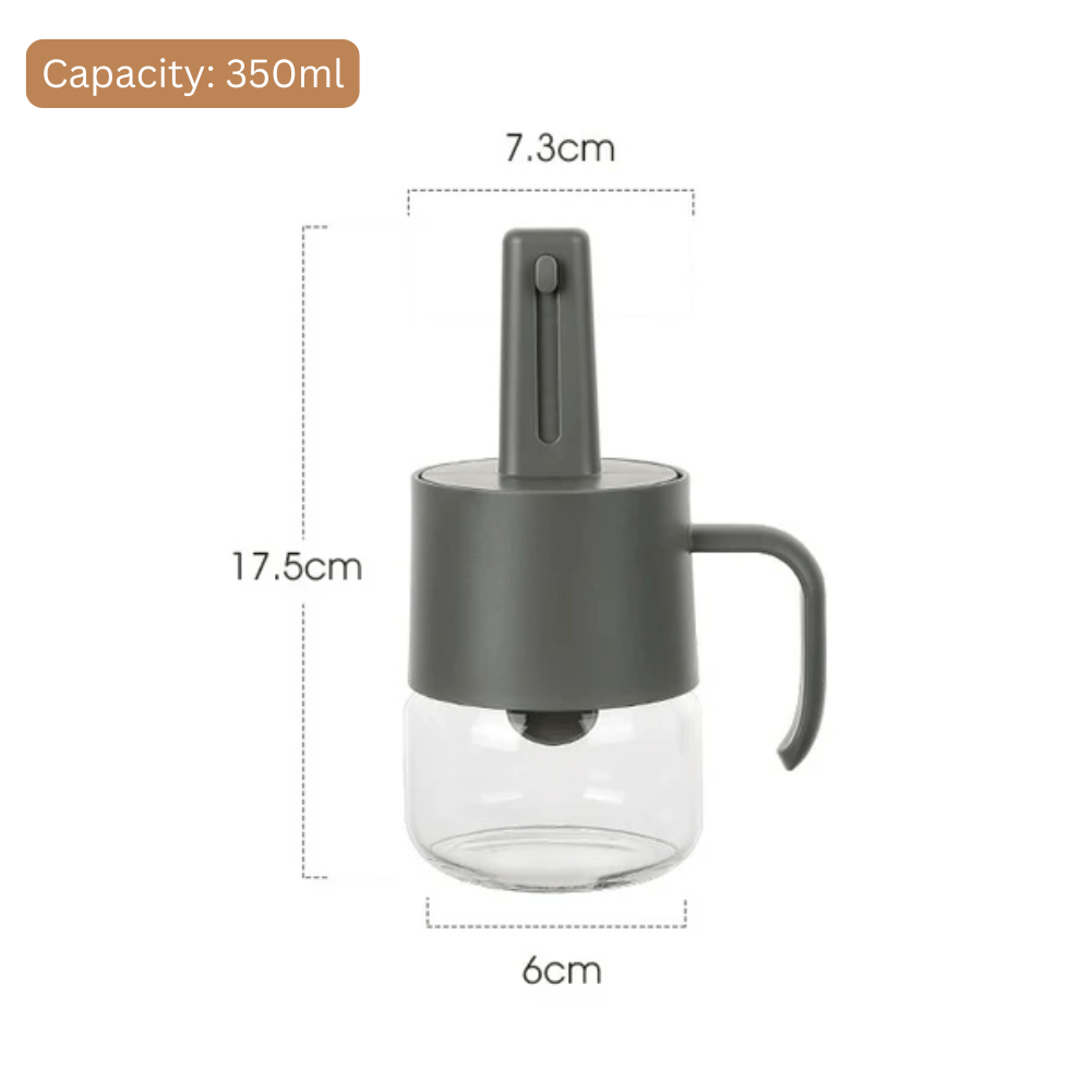 Multi-Functional Seasoning Jar with Integrated Spoon (350ml)