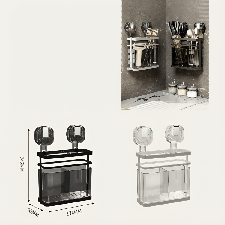 Multi-Purpose Suction Grip Spoon Organizer