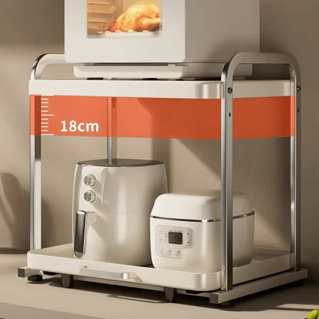 Multifunctional Pull-Out Rack For Kitchen Appliances