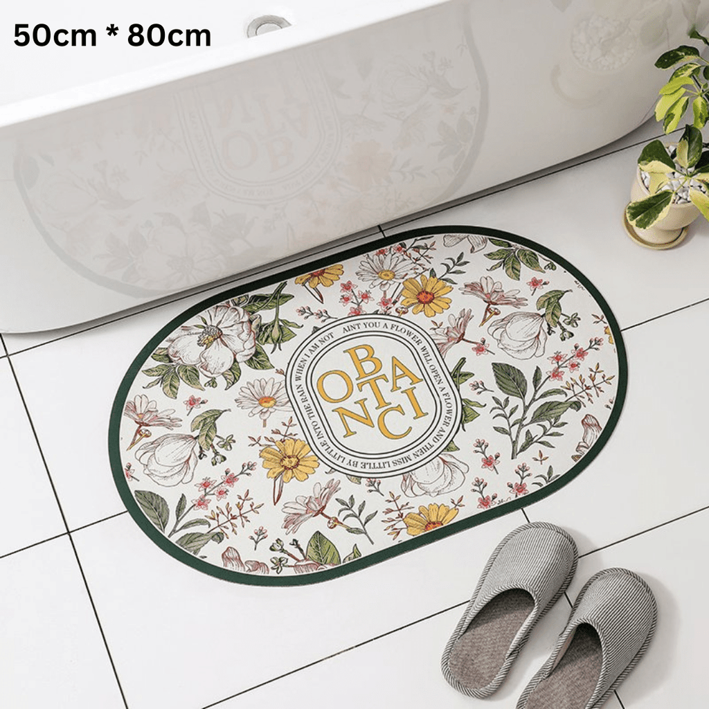 Multipurpose Waterproof Leather Foot Mats (Round Style-4)
