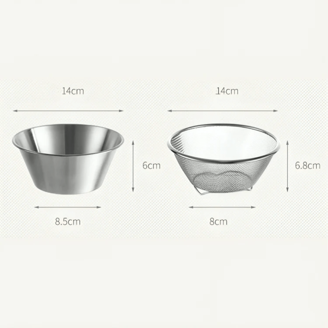 Multi-Purpose Stainless Steel Drain Basket & Strainer
