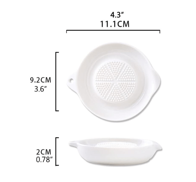 Multi-Purpose Ceramic Grater for Cheese & Vegetables(11cm)