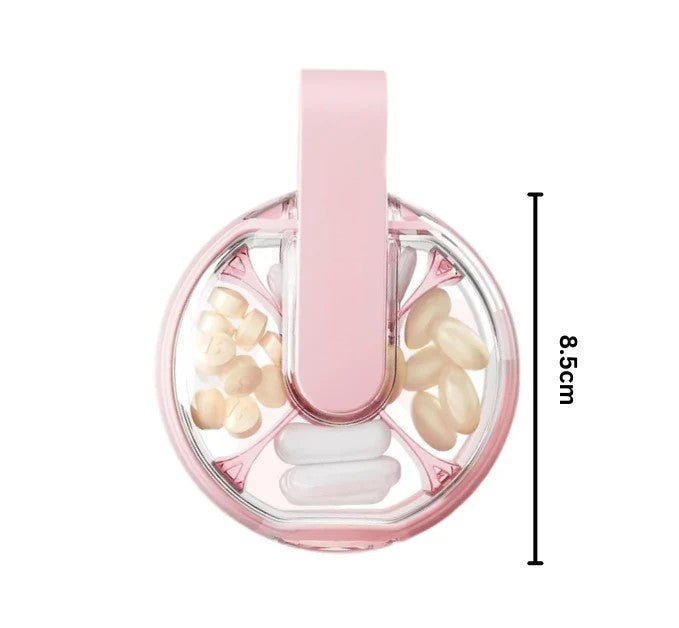 Portable 4-Compartment Medicine Organizer (8cm)