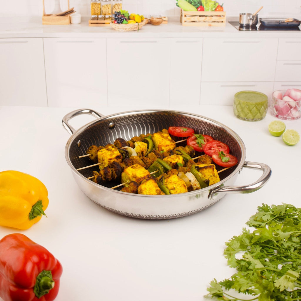 Multi-Purpose Stainless Steel Honeycomb Cooking Pot(28cm)