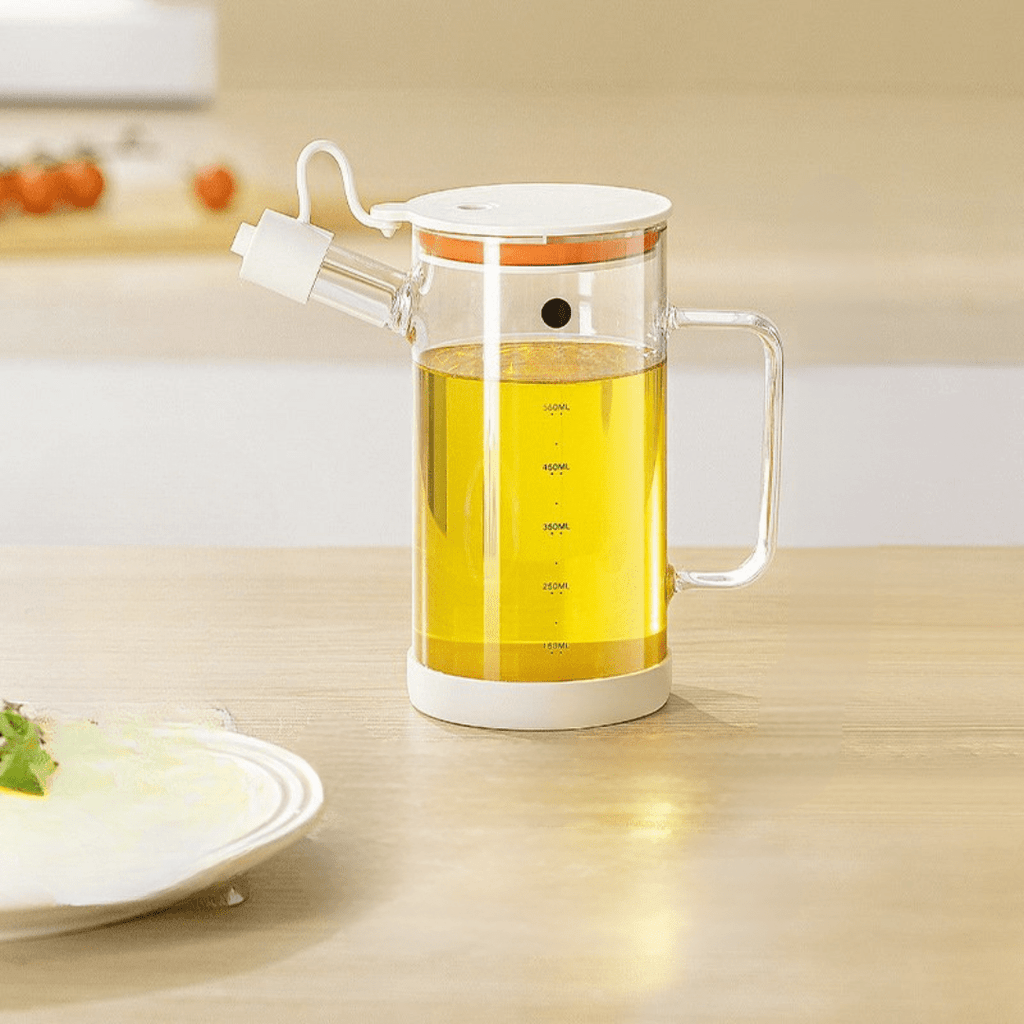 High Borosilicate Glass Oil Bottle with Leakproof Spout (750ml)