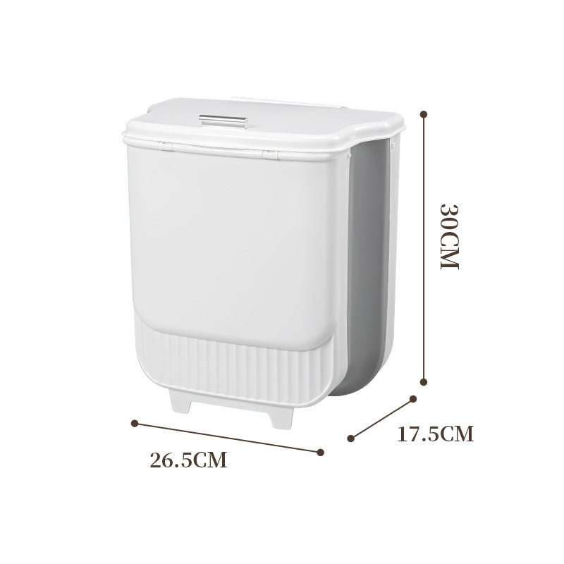 Space-Saving Hanging Trash Cans for Kitchen