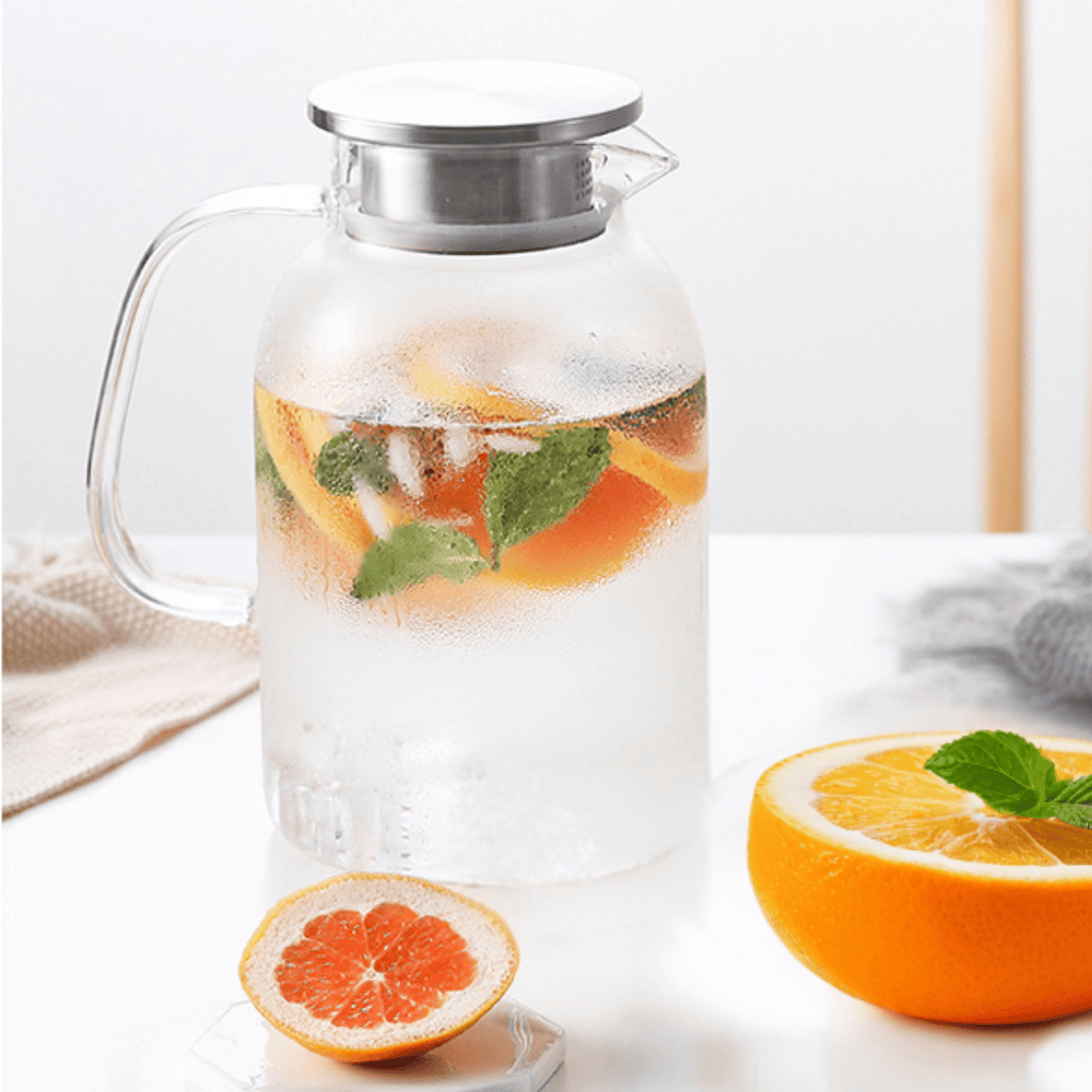 Multi-Purpose Large Capacity Heat-Resistant Borosilicate Glass Kettle - 1800ml