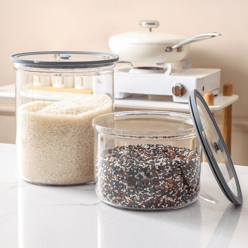 Multi-Purpose Transparent Borosilicate Food Storage Container with Airtight Lid