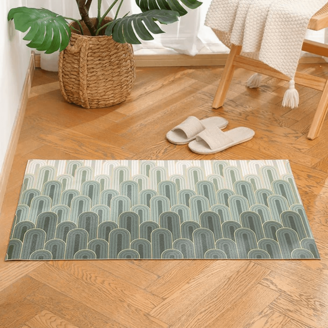 Non-Slip Cuttable Luxury Floor Mats (Green)