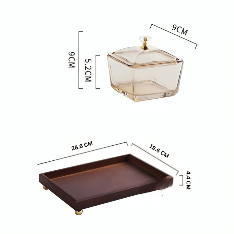 Crystal Clear Snack Plate Organizer (6-BOXES TRAY)