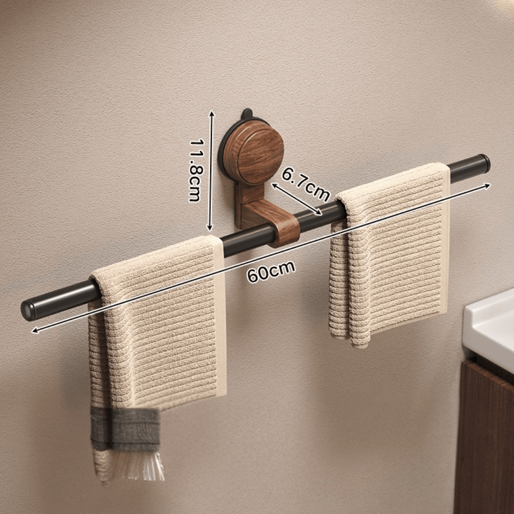 Multi-Purpose Plastic Vacuum Suction Storage Hang Bar (60cm)