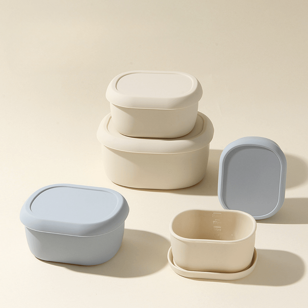 Multi-Use Silicone Food Storage Container with Lid for Daily Storage