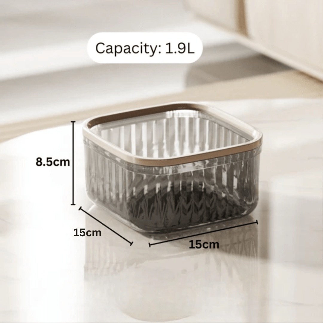 Multi-Purpose Compact Storage Box with Lid