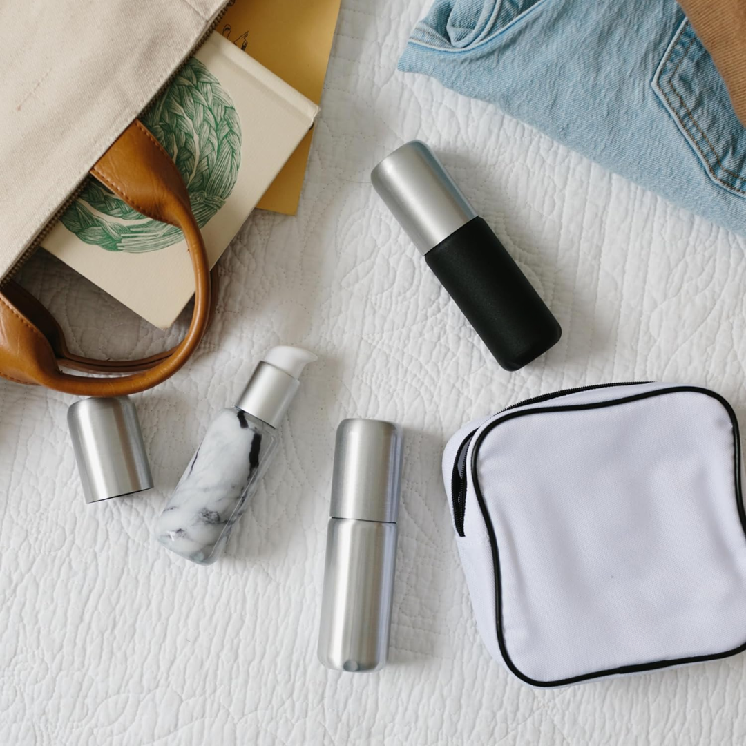 TSA Approved Leakproof 3 Traveling Bottle Set With Pouch
