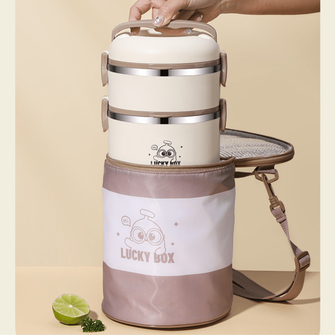 Multi-Compartment Stainless Steel Insulated Lunch Box