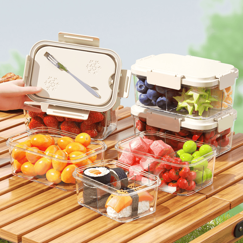 Multi-Purpose Leakproof Food Storage Container with Compartments