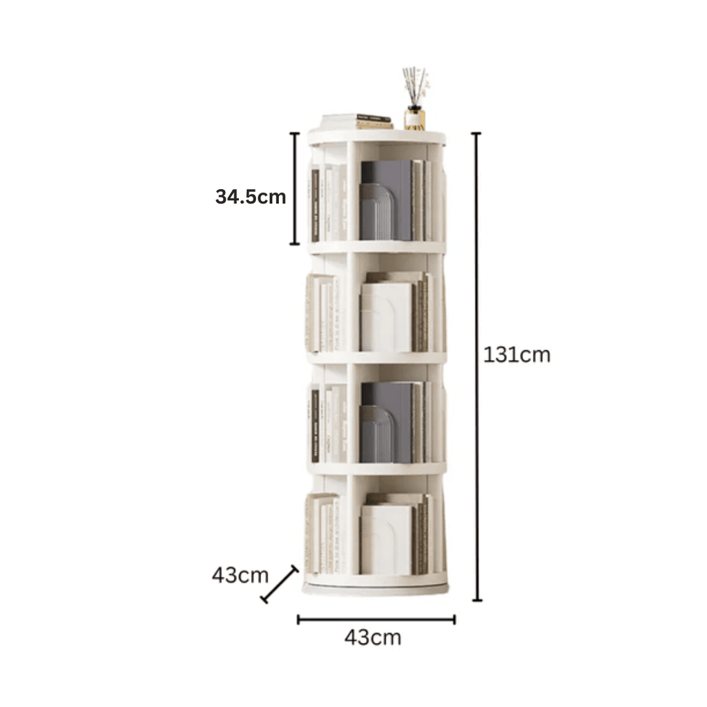 Multi-Tier Plastic Book Storage Cabinet(43cm)
