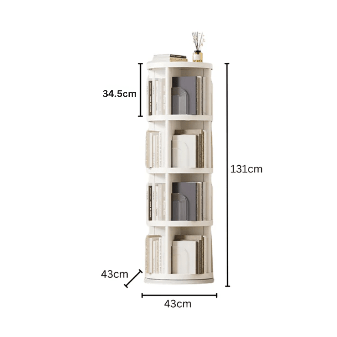Multi-Tier Plastic Book Storage Cabinet(43cm)