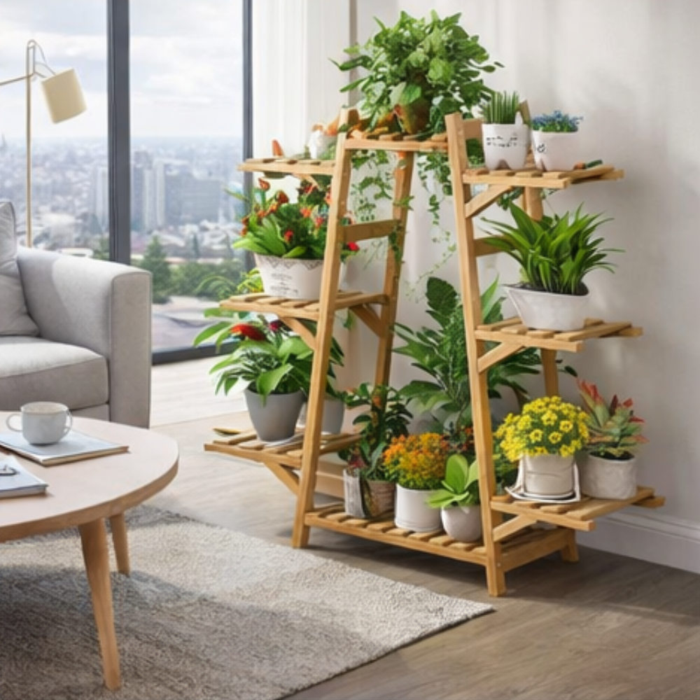 Multi-Layer Floor-Standing Plant Display Stand