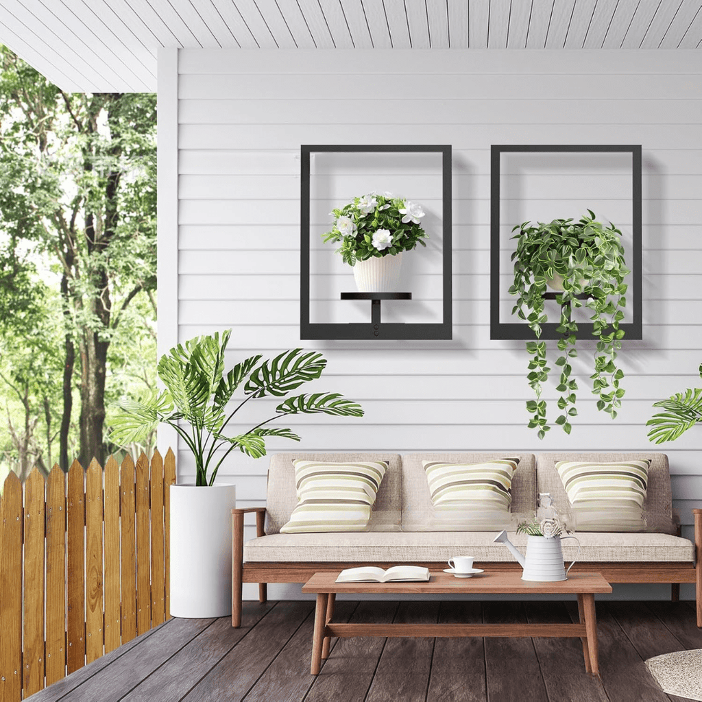 Wall-Mounted Metal Picture Frame Plant Holder