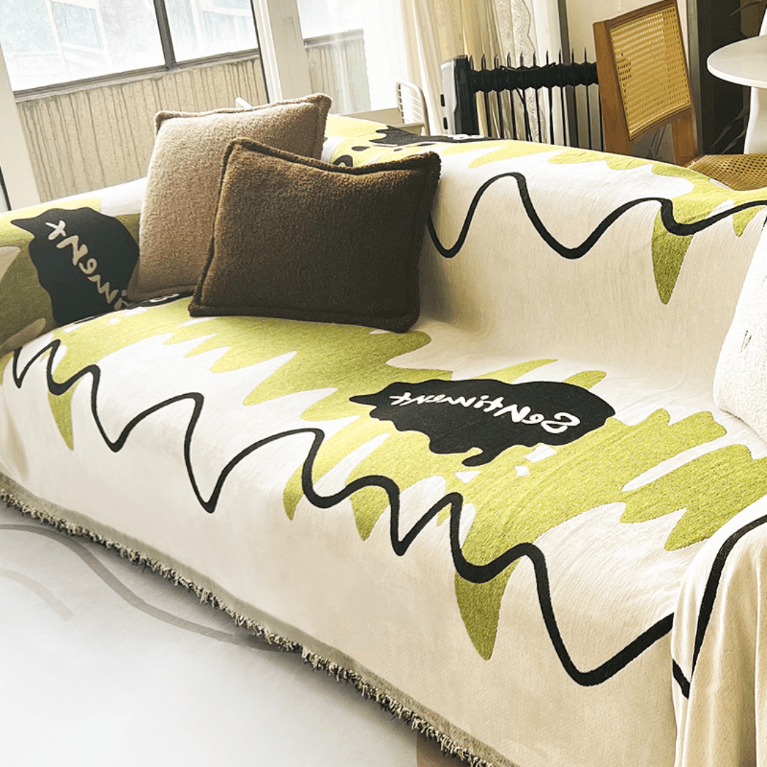 Green Elegance Elegance Chenille Sofa Cover