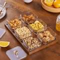 Luxury Glass Snack Box Set (6-Grid)