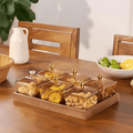 Crystal Clear Snack Plate Organizer (6-BOXES TRAY)