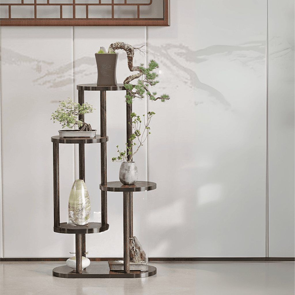 Multi-Layer Retro Design Wood Indoor Plant Stand