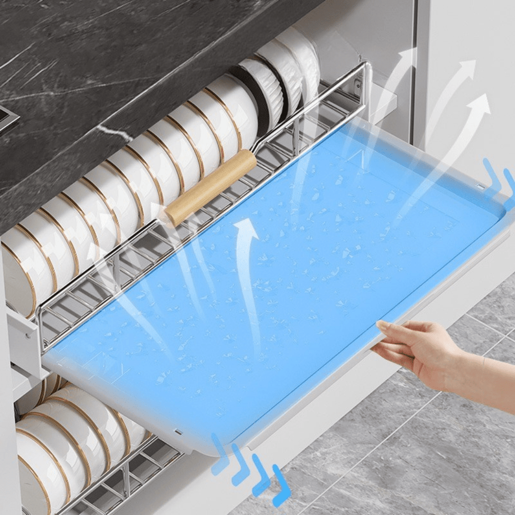 Multi-Functional Carbon Steel Sliding Dish Rack